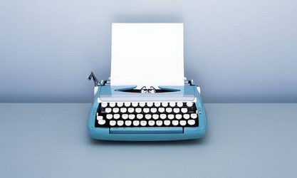 maquina escribir con carta